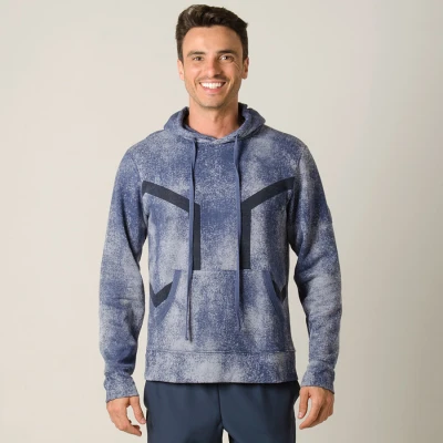 BLUSÃO ASICS TRAINING HEX HOODY MASCULINO - Azul