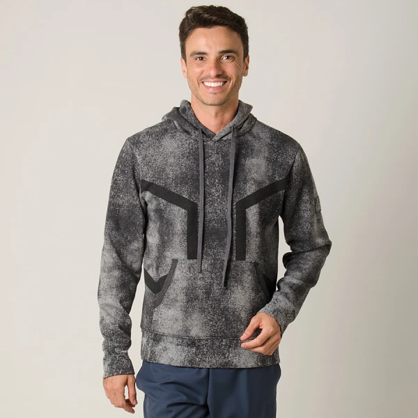BLUSÃO ASICS TRAINING HEX HOODY MASCULINO - Cinza