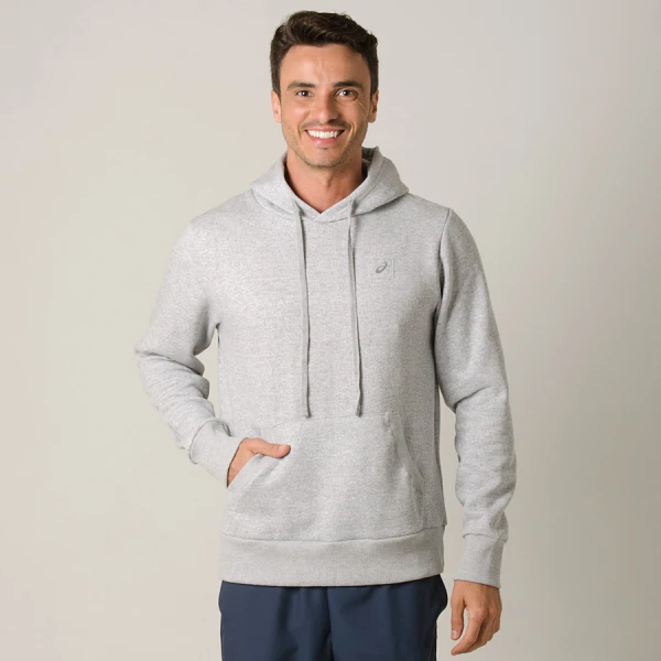 BLUSÃO ASICS TRAINING SWEAT HOODY MASCULINO - Cinza BLUSÃO ASICS TRAINING SWEAT HOODY MASCULINO - Cinza
