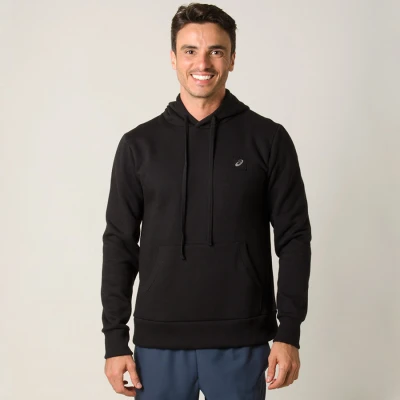 BLUSÃO ASICS TRAINING SWEAT HOODY MASCULINO - Preto BLUSÃO ASICS TRAINING SWEAT HOODY MASCULINO - Preto