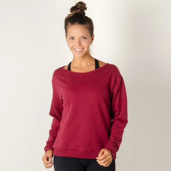 BLUSÃO COLCCI MOLETOM FEMININO - Bordo BLUSÃO COLCCI MOLETOM FEMININO - Bordo