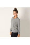 BLUSÃO COLCCI MOLETOM FEMININO - Cinza BLUSÃO COLCCI MOLETOM FEMININO - Cinza
