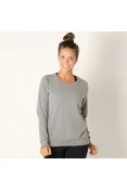 BLUSÃO COLCCI MOLETOM FEMININO - Cinza BLUSÃO COLCCI MOLETOM FEMININO - Cinza