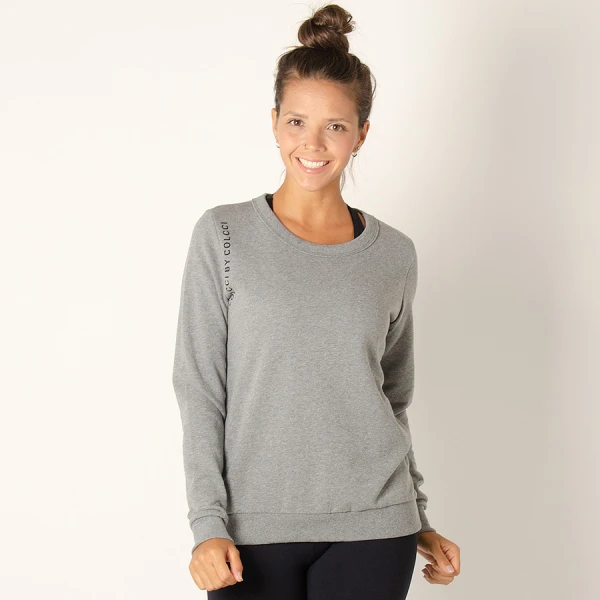 BLUSÃO COLCCI MOLETOM FEMININO - Cinza BLUSÃO COLCCI MOLETOM FEMININO - Cinza