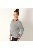 BLUSÃO COLCCI MOLETOM FEMININO - Cinza BLUSÃO COLCCI MOLETOM FEMININO - Cinza