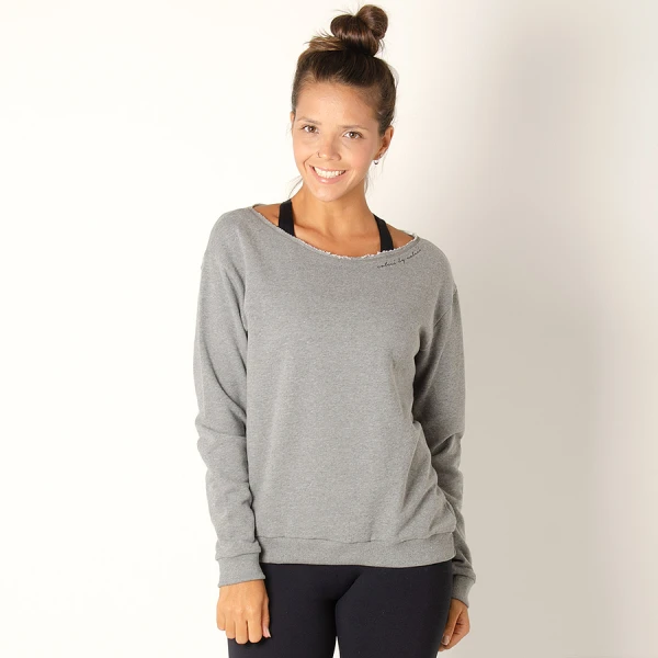 BLUSÃO COLCCI MOLETOM FEMININO - Cinza BLUSÃO COLCCI MOLETOM FEMININO - Cinza