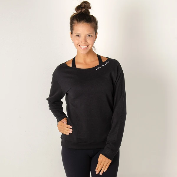 BLUSÃO COLCCI MOLETOM FEMININO - Preto BLUSÃO COLCCI MOLETOM FEMININO - Preto