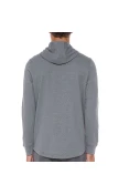 BLUSÃO DE TREINO MOLETOM UNDER ARMOUR RIVAL TERRY BIG LOGO MASCULINO - Cinza