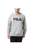 BLUSÃO FILA LETTER COM CAPUZ MASCULINO - Cinza