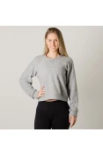 BLUSÃO LIVE PLUSH BREATHE ZEN FEMININO - Cinza