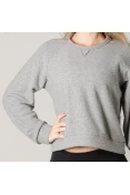 BLUSÃO LIVE PLUSH BREATHE ZEN FEMININO - Cinza