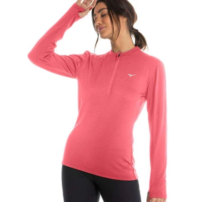 BLUSÃO MIZUNO TÉRMICA MANGA LONGA FEMININA - Rosa