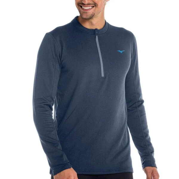 BLUSÃO MIZUNO TÉRMICA MANGA LONGA MASCULINO - Azul