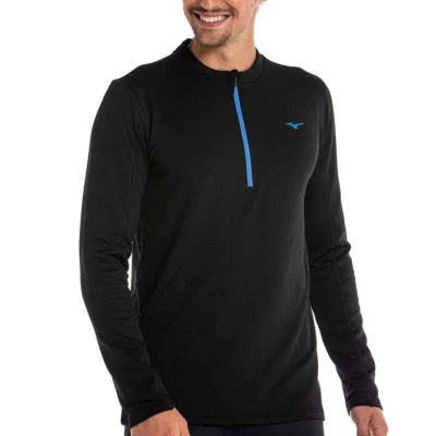 BLUSÃO MIZUNO TÉRMICA MANGA LONGA MASCULINO - Preto