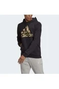 BLUSÃO MOLETOM ADIDAS CAPUZ ESSENTIALS CAMOUFLAGE MASCULINO - Preto/verde