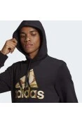 BLUSÃO MOLETOM ADIDAS CAPUZ ESSENTIALS CAMOUFLAGE MASCULINO - Preto/verde