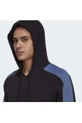 BLUSÃO MOLETOM ADIDAS CAPUZ ESSENTIALS LOGO CLORBLOCK MASCULINO - Preto/azul BLUSÃO MOLETOM ADIDAS CAPUZ ESSENTIALS LOGO CLORBLOCK MASCULINO - Preto/azul