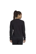 BLUSÃO MOLETOM ESSENTIALS LINEAR FEMININO - Preto BLUSÃO MOLETOM ESSENTIALS LINEAR FEMININO - Preto
