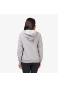 BLUSÃO MOLETOM FILA COM CAPUZ CLASSIC FEMININO - Cinza BLUSÃO MOLETOM FILA COM CAPUZ CLASSIC FEMININO - Cinza