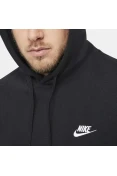 BLUSÃO MOLETOM NIKE SPORTSWEAR CLUB FLEECE PULLOVER COM CAPUZ MASCULINO - Preto BLUSÃO MOLETOM NIKE SPORTSWEAR CLUB FLEECE PULLOVER COM CAPUZ MASCULINO - Preto