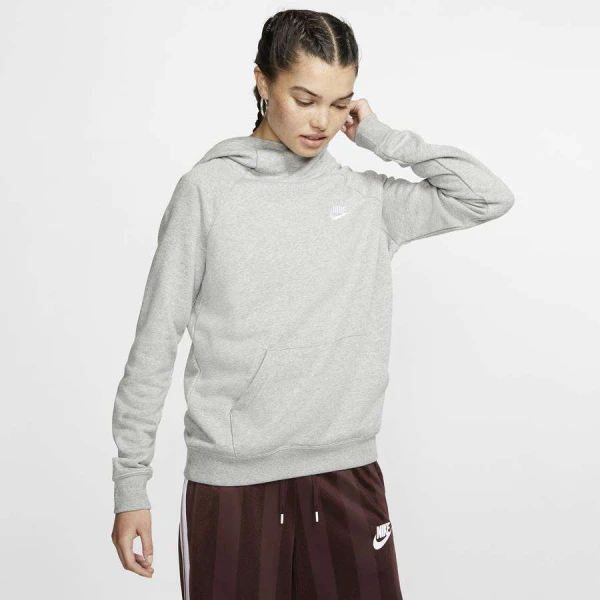 BLUSAO MOLETOM NIKE SPORTSWEAR ESSENTIAL FUL-NECK FLEECE PULLOVER FEMININO - Cinza BLUSAO MOLETOM NIKE SPORTSWEAR ESSENTIAL FUL-NECK FLEECE PULLOVER FEMININO - Cinza