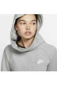 BLUSAO MOLETOM NIKE SPORTSWEAR ESSENTIAL FUL-NECK FLEECE PULLOVER FEMININO - Cinza BLUSAO MOLETOM NIKE SPORTSWEAR ESSENTIAL FUL-NECK FLEECE PULLOVER FEMININO - Cinza
