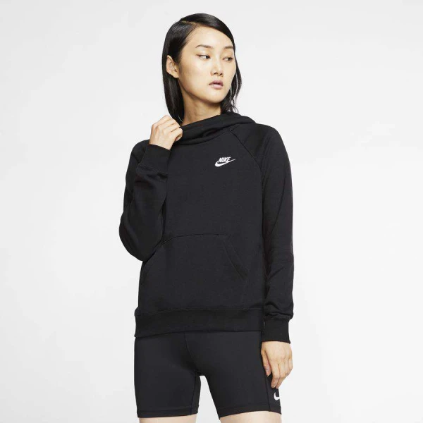 BLUSAO MOLETOM NIKE SPORTSWEAR ESSENTIAL FUL-NECK FLEECE PULLOVER FEMININO - Preto