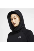 BLUSAO MOLETOM NIKE SPORTSWEAR ESSENTIAL FUL-NECK FLEECE PULLOVER FEMININO - Preto