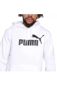 BLUSÃO MOLETOM PUMA COM CAPUZ ESSENTIALS BIG LOGO MASCULINO - Branco BLUSÃO MOLETOM PUMA COM CAPUZ ESSENTIALS BIG LOGO MASCULINO - Branco