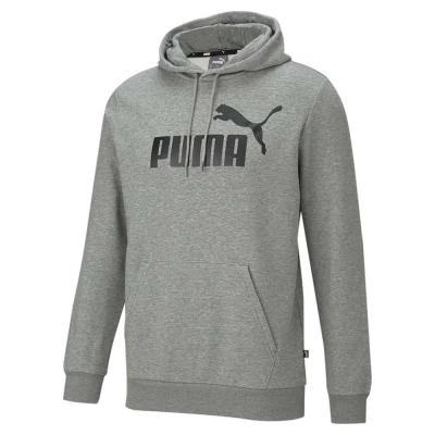 BLUSÃO MOLETOM PUMA COM CAPUZ ESSENTIALS BIG LOGO MASCULINO - Cinza BLUSÃO MOLETOM PUMA COM CAPUZ ESSENTIALS BIG LOGO MASCULINO - Cinza