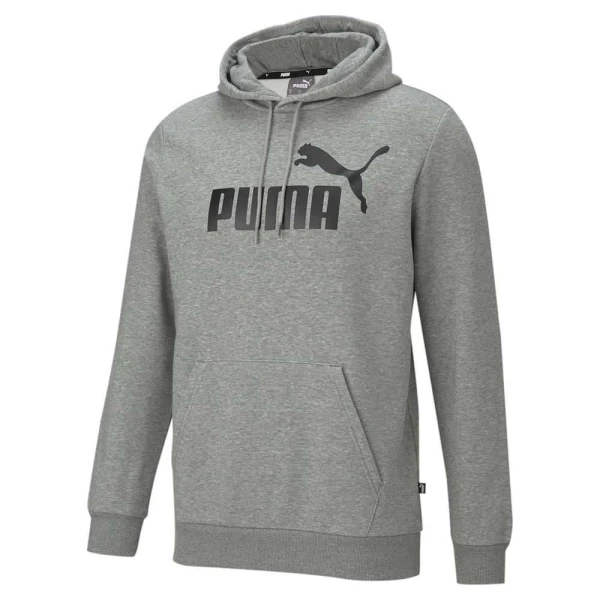 BLUSÃO MOLETOM PUMA COM CAPUZ ESSENTIALS BIG LOGO MASCULINO - Cinza BLUSÃO MOLETOM PUMA COM CAPUZ ESSENTIALS BIG LOGO MASCULINO - Cinza