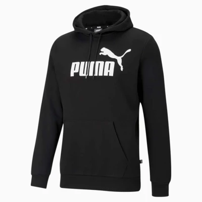 BLUSÃO MOLETOM PUMA COM CAPUZ ESSENTIALS BIG LOGO MASCULINO - Preto BLUSÃO MOLETOM PUMA COM CAPUZ ESSENTIALS BIG LOGO MASCULINO - Preto
