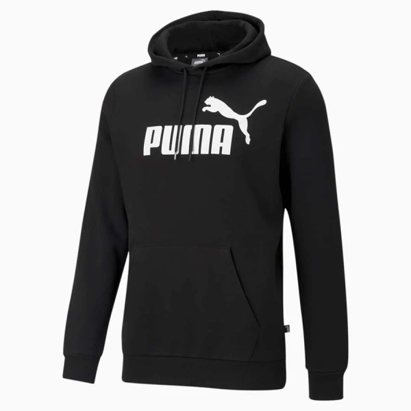 BLUSÃO MOLETOM PUMA COM CAPUZ ESSENTIALS BIG LOGO MASCULINO - Preto BLUSÃO MOLETOM PUMA COM CAPUZ ESSENTIALS BIG LOGO MASCULINO - Preto