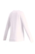 BLUSÃO MOLETOM PUMA ESSENTIALS CREW NECK METALLIC LOGO FEMININO - Branco/dourado