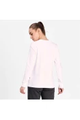 BLUSÃO MOLETOM PUMA ESSENTIALS CREW NECK METALLIC LOGO FEMININO - Branco/dourado