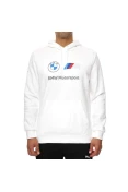 BLUSÃO MOLETON PUMA BMW FLEECE HOODIE MASCULINO - Branco BLUSÃO MOLETON PUMA BMW FLEECE HOODIE MASCULINO - Branco