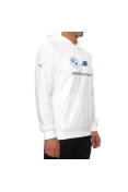 BLUSÃO MOLETON PUMA BMW FLEECE HOODIE MASCULINO - Branco BLUSÃO MOLETON PUMA BMW FLEECE HOODIE MASCULINO - Branco
