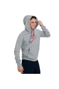 BLUSÃO NIKE AW77 FRENCH TERRY FUTURA MASCULINO - Cinza/vermelho BLUSÃO NIKE AW77 FRENCH TERRY FUTURA MASCULINO - Cinza/vermelho