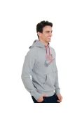 BLUSÃO NIKE AW77 FRENCH TERRY FUTURA MASCULINO - Cinza/vermelho BLUSÃO NIKE AW77 FRENCH TERRY FUTURA MASCULINO - Cinza/vermelho