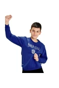 BLUSÃO NIKE BRASIL INFANTIL - Azul