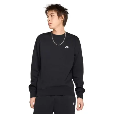 BLUSÃO NIKE CLUB BB CREW MASCULINO - Preto