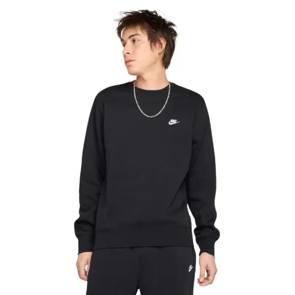 BLUSÃO NIKE CLUB BB CREW MASCULINO - Preto