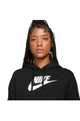 BLUSÃO NIKE CLUB FLEECE CROP FEMININO - Preto