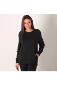BLUSÃO NIKE DRY LS CREW GRX FEMININO - Preto
