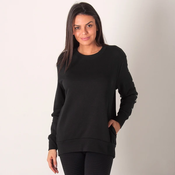 BLUSÃO NIKE DRY LS CREW GRX FEMININO - Preto