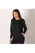 BLUSÃO NIKE DRY LS CREW GRX FEMININO - Preto