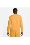 BLUSÃO NIKE NSW CLUB CRW FT MASCULINO - Laranja