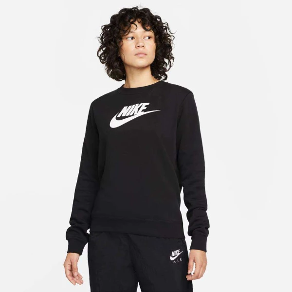 BLUSÂO NIKE NSW CLUB FLC GX STD CREW FEMININO - Preto