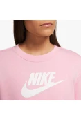 BLUSÂO NIKE NSW CLUB FLC GX STD CREW FEMININO - Rosa