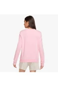 BLUSÂO NIKE NSW CLUB FLC GX STD CREW FEMININO - Rosa